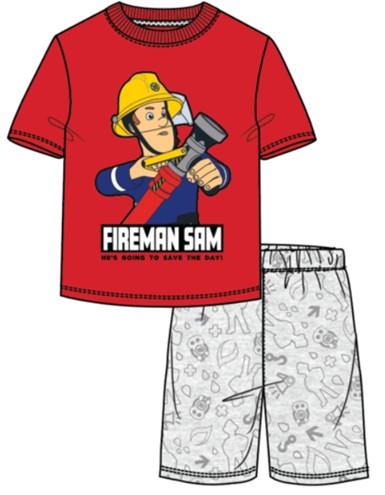 Fireman Sam children's short pajamas 122/128 cm