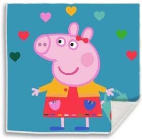 Peppa Pig Hearts Magic Hand Towel, Face Towel 30x30cm