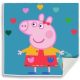 Peppa Pig Hearts Magic Hand Towel, Face Towel 30x30cm