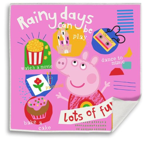 Peppa Pig Rainy Fun Magic Hand Towel Face Towel, Towel 30x30cm