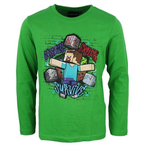 Minecraft children's long-sleeve t-shirt, top 8 years