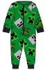 Minecraft children's long pajamas, overalls 3/4 years