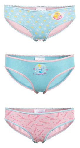 Disney Princess Kids' Underwear, Briefs 3 pieces/package 110/116