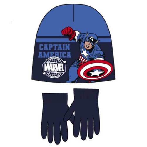 Avengers Captain America children's hat + glove set 52 cm