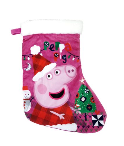 Peppa Pig Christmas Fireplace Stocking, Boot 42 cm