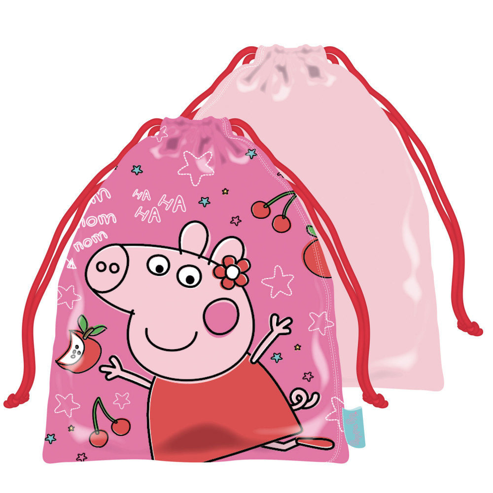 Peppa Pig Girls 5 Piece Backpack and Lunch Bag School Set (One size, Pink/Purple)