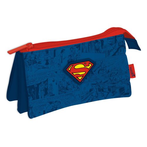 Superman Comic 3-compartment pencil case 21 cm