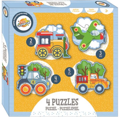 Vehicle shape puzzle 4 in 1