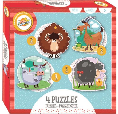 Farm  shape puzzle 4 in 1