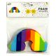 Colour Rainbow foam shape set of 12