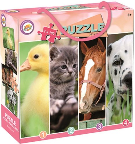 Animals Farm Puzzle 4x100 pcs