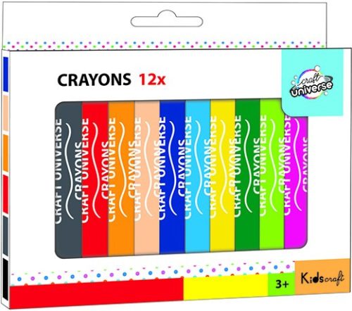 Colour jumbo crayon set, 12 pieces