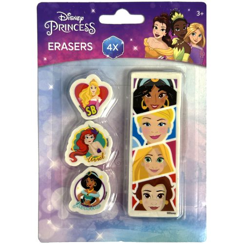 Disney Princess Royal Shape Eraser Set 4 pcs