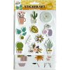 Colour Cactus Plant Sticker Set 3 Sheets