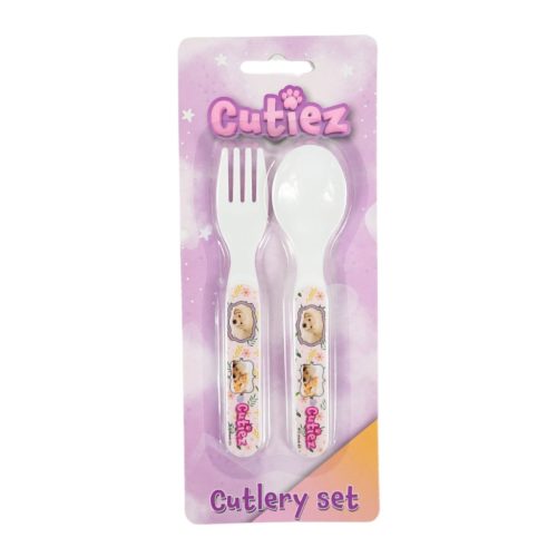 Animals Cutiez plastic cutlery set - 2 pieces