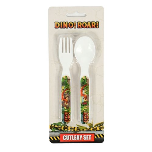 Dinosaur Roar plastic cutlery set - 2 pieces