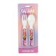 Glam Girls Team plastic cutlery set - 2 pieces