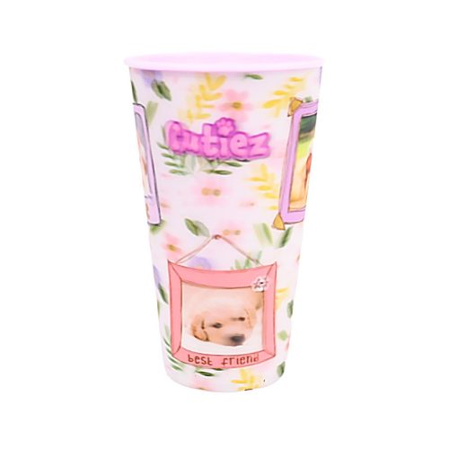 Animals Cutiez 3D effect plastic cup 480 ml