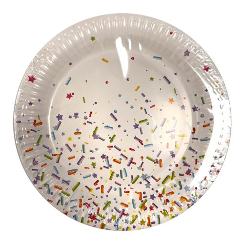 Colour paper plate set of 10 pcs 23 cm FSC