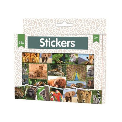 Animals Safari sticker set in box 65 pieces