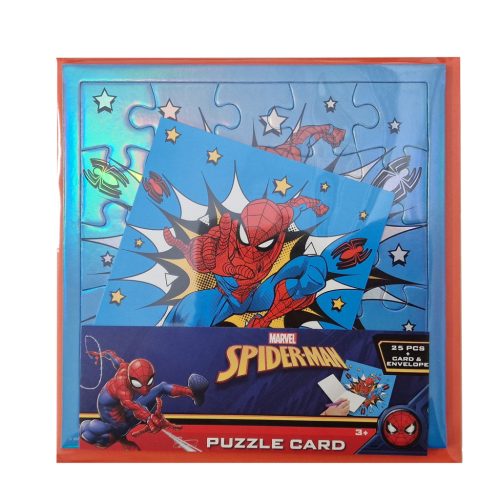 Spiderman 25-piece hologram puzzle with invitation