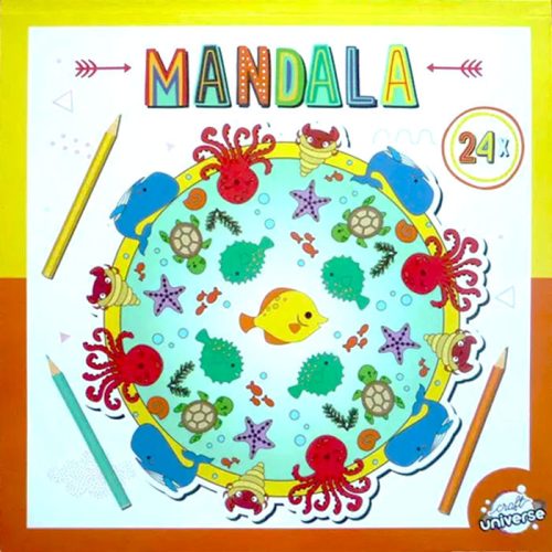 Colour Mandala Ocean coloring book 24 pages