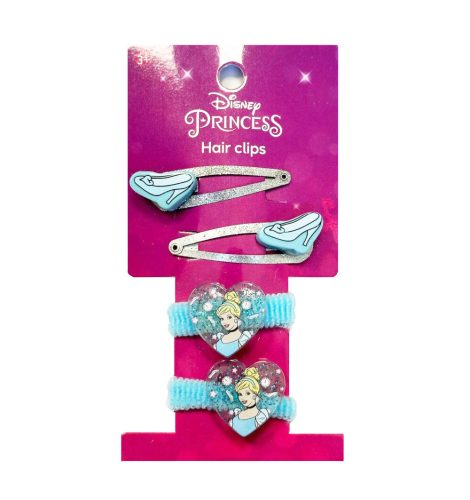 Disney Princess Cinderella Glam Hair Clip, Hair Tie Set (6 pcs)