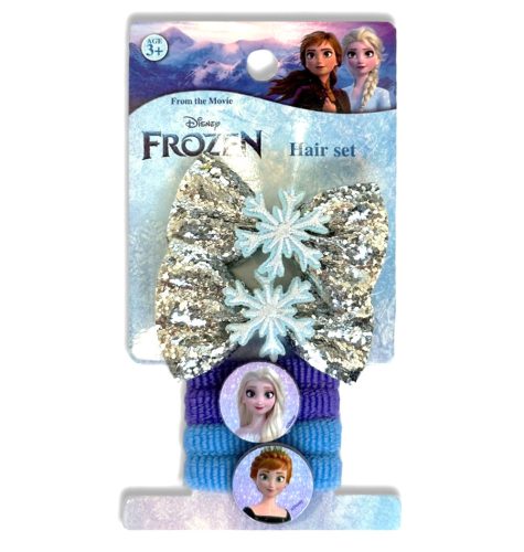 Disney Frozen Snowflakes hair clip and hair tie set, 6 pieces