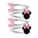 Disney Minnie Bow hair clip set 4 pcs