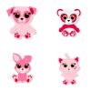 Animals Valentine's Day Plush Surprise Figure in 4 Variations