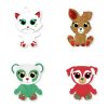 Animals Christmas plush surprise figure in 4 variations