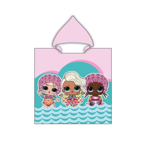 LOL Surprise Waves beach towel poncho 55x110 cm