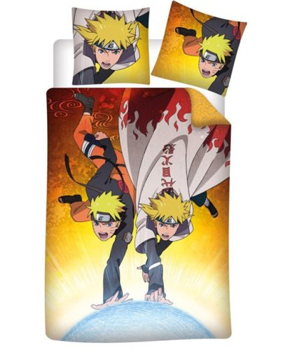 Naruto Minato bedding set 140×200cm, 63×63 cm microfibre