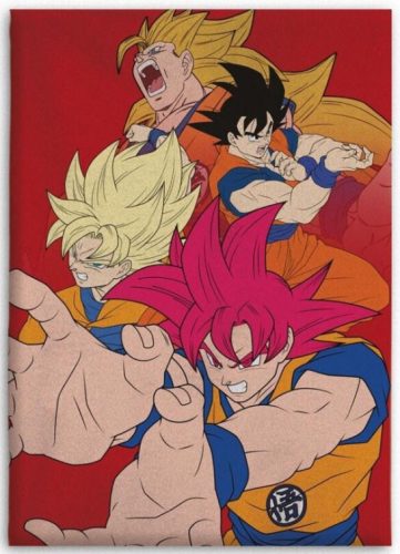 Dragon Ball Hues of Power coral fleece blanket 110x150cm