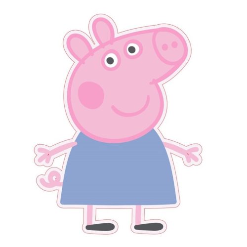 Peppa Pig shape pillow, decorative pillow 27x33 cm