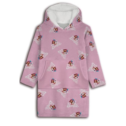 Barbie plush fleece poncho blanket