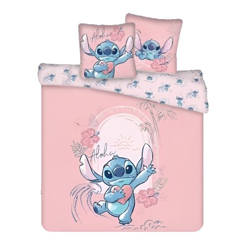 Disney Lilo and Stitch Heart  double, double bed linen 240×220cm, 65x65 cm