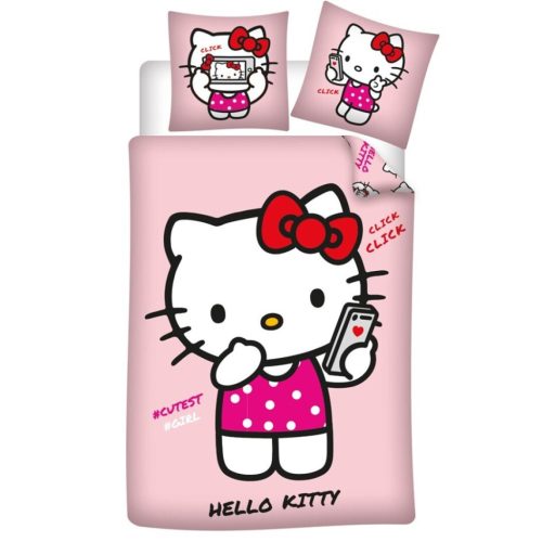 Hello Kitty Cutest Girl bedding set 140×200cm, 65x65 cm