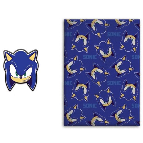 Sonic the Hedgehog fleece blanket and decorative cushion set