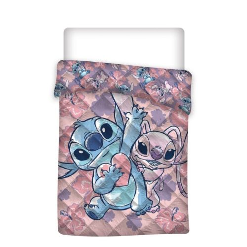 Disney Lilo and Stitch Heart quilted bedspread, comforter 140x200cm