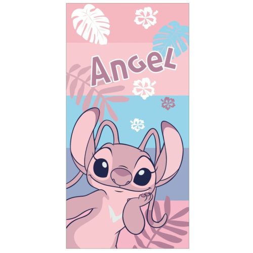 Disney Lilo and Stitch Pink bath towel, beach towel 70x140cm (Fast Dry)