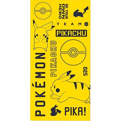 Pokémon Pika bath towel, beach towel 70x140cm