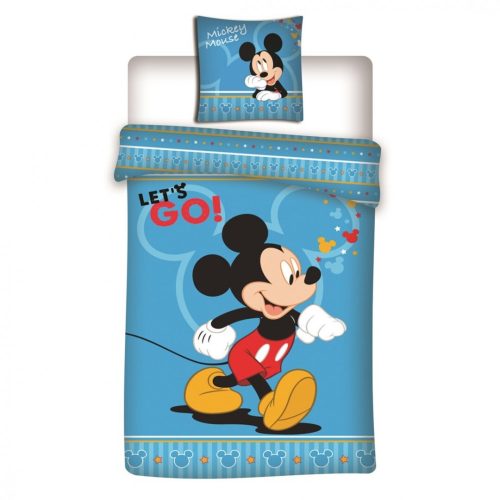 Disney Mickey  Let's Go bed linen 140×200cm, 63×63 cm microfibre