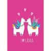 Llama fleece blanket 130x160cm