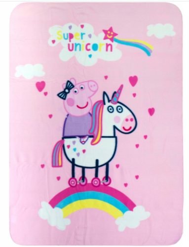 Peppa Pig Unicorn fleece blanket 100x140cm