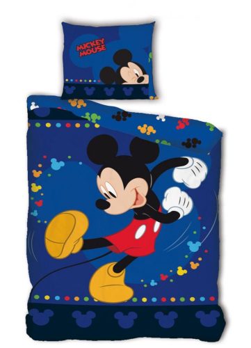 Disney Mickey  Happy Steps Bedding Set 140×200cm, 63×63 cm microfibre