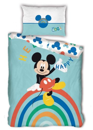 Disney Mickey  Happy bedding set 140×200cm, 63×63 cm microfibre