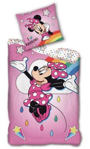 Disney Minnie  Rainbows bedding cover 140×200cm, 63×63 cm microfibre