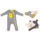 Disney Winnie the Pooh baby romper + hat and bib 6-piece set 86/92 cm