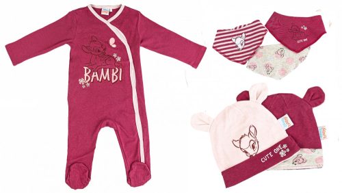 Disney Bambi baby romper + hat and bib 6-piece set 86/92 cm